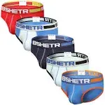 Men's Underwear Briefs 5-Pack Cotton Low Rise Multi Color Soft Underpant