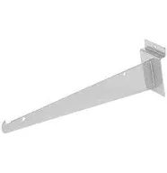 Dazzling Displays 12&#034; Black Slatwall Knife Shelf Bracket with Lip - 10 Pcs Es...