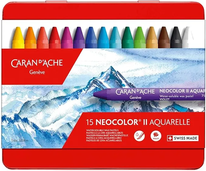 CARAN D'ACHE Caran d'Ache Neo Color II Water Soluble Pastel - 15 Color Set / 7500.315