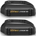 Munikind 2-Pack 3.0Ah Replacement for Worx 20V Lithium Battery for WA3520 WA3525 WG151s WG155s WG251s WG255s WG540s WG545s Wg890 WG891