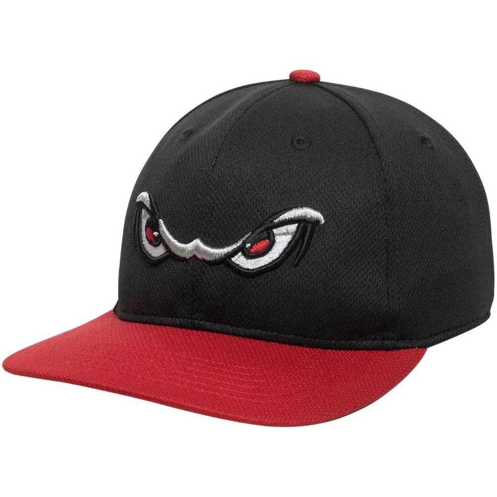 OC Sports MIN-350 MiLB Replica Polyester Baseball Cap - Lake Elsinore Storm Black Red 2LEH