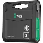 Wera 05057760001 Bit-Box Holds (20) PZ2x25 mm Bits