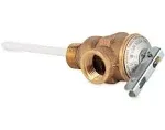 Camco Temperature & Pressure Relief Valve - 1/2" Valve w/4" Probe [10423]