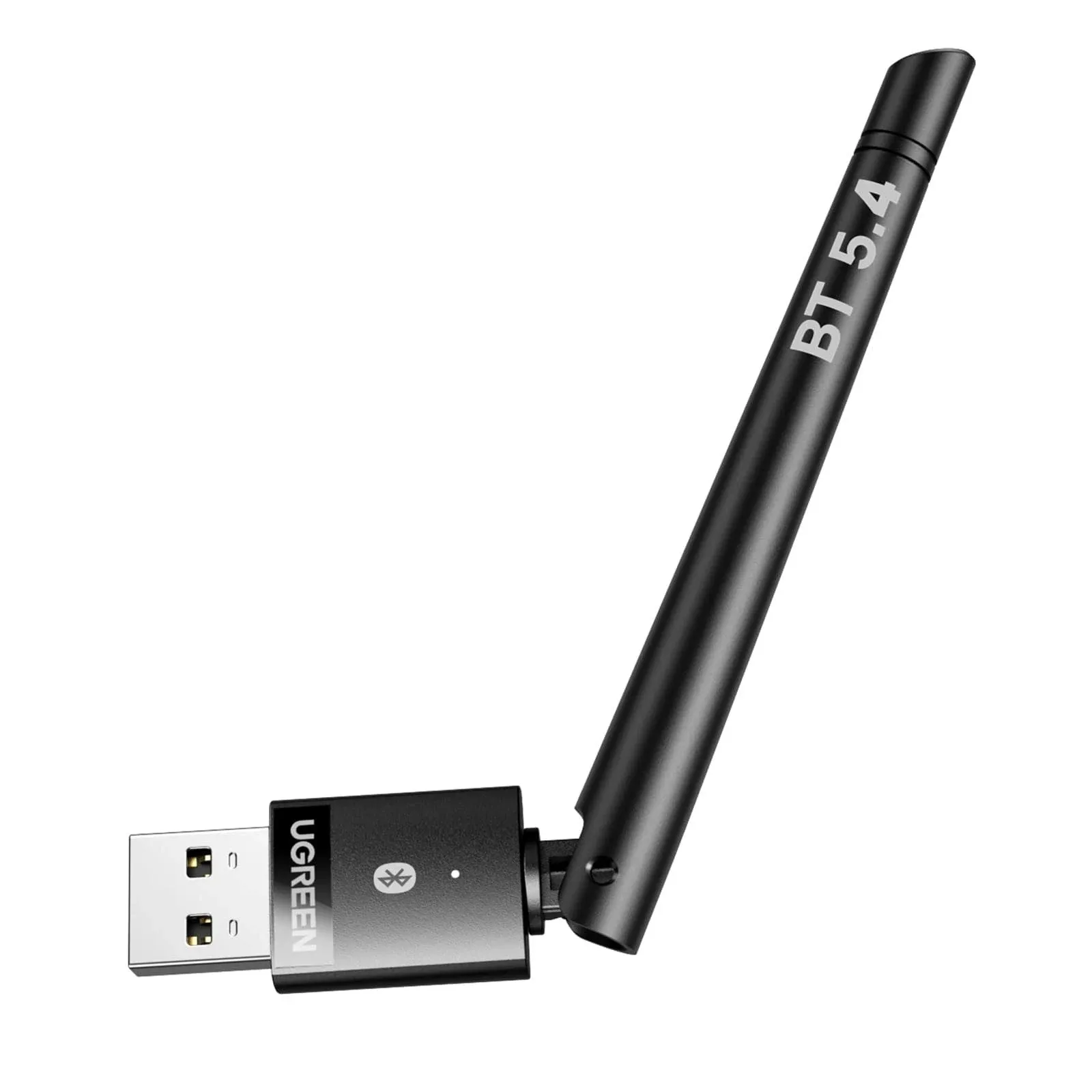 UGREEN Bluetooth 5.4 Adapter mit Antenne für PC, Bluetooth Stick mit Großer Übertragungsreichweite für Maus, Tastatur, Kopfhörer, Handy, Tablet,