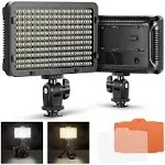 Neewer 176 LED Luz de Video Ultra Brillante Regulable para Cámara con Montura de 1/4-Pulgadas Rosca para Canon, Nikon, Pentax, Panasonic, Sony, Samsung y otras Cámaras DSLR, 3200-5600K