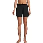 Lands’ End Women’s Size 18 W Black Quick Dry Nylon Blend Swim Shorts