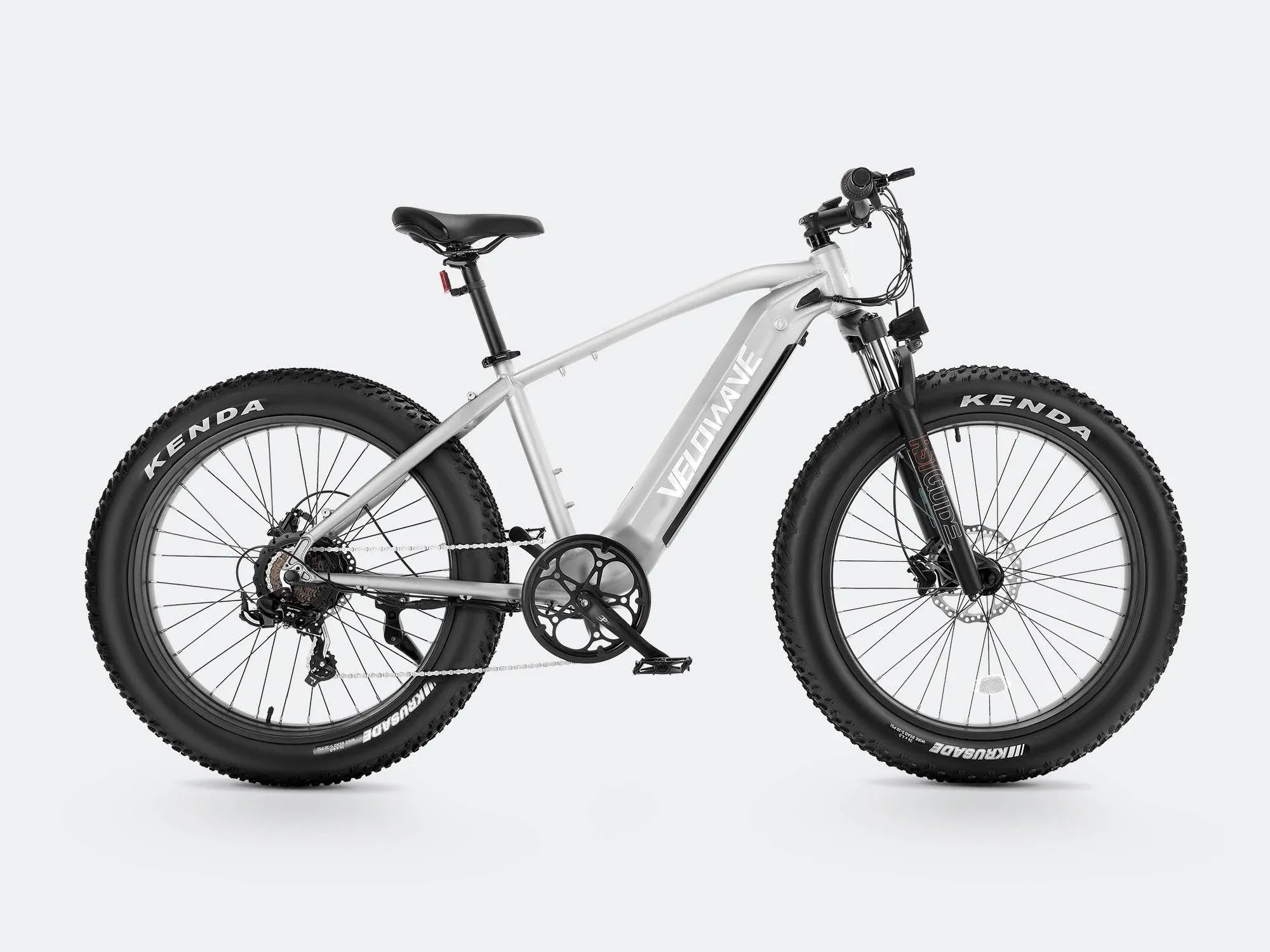 Velowave Ranger Fat Tire Electric Bike, Silver