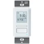 Toolhome 7 Day Programmable Light Switch Timer, In-Wall Timer Switch Automatically Turn On and Off Your Lights at Sunrise/Sunset for Lights Fans