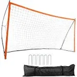 VEVOR Portable Soccer Goal 12.4 ft. x 6.4 ft. Adults Kids Backyard Soccer Net Large Practice Soccer Net