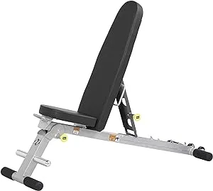 HOIST Fitness Weight Bench, Adjustable Multi-Position Full-Body Strength Training Bench for Incline & Decline Workouts with Fast, Space-Saving Folding