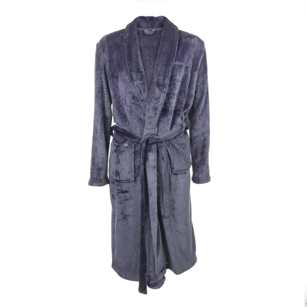 Eddie Bauer Men's Long Sleeve Shawl Collar Robe - Atlantic / L/XL