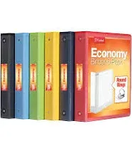 Cardinal Economy 3 Ring Binder, 2 Inch, Presentation View, White, Holds 475 Shee