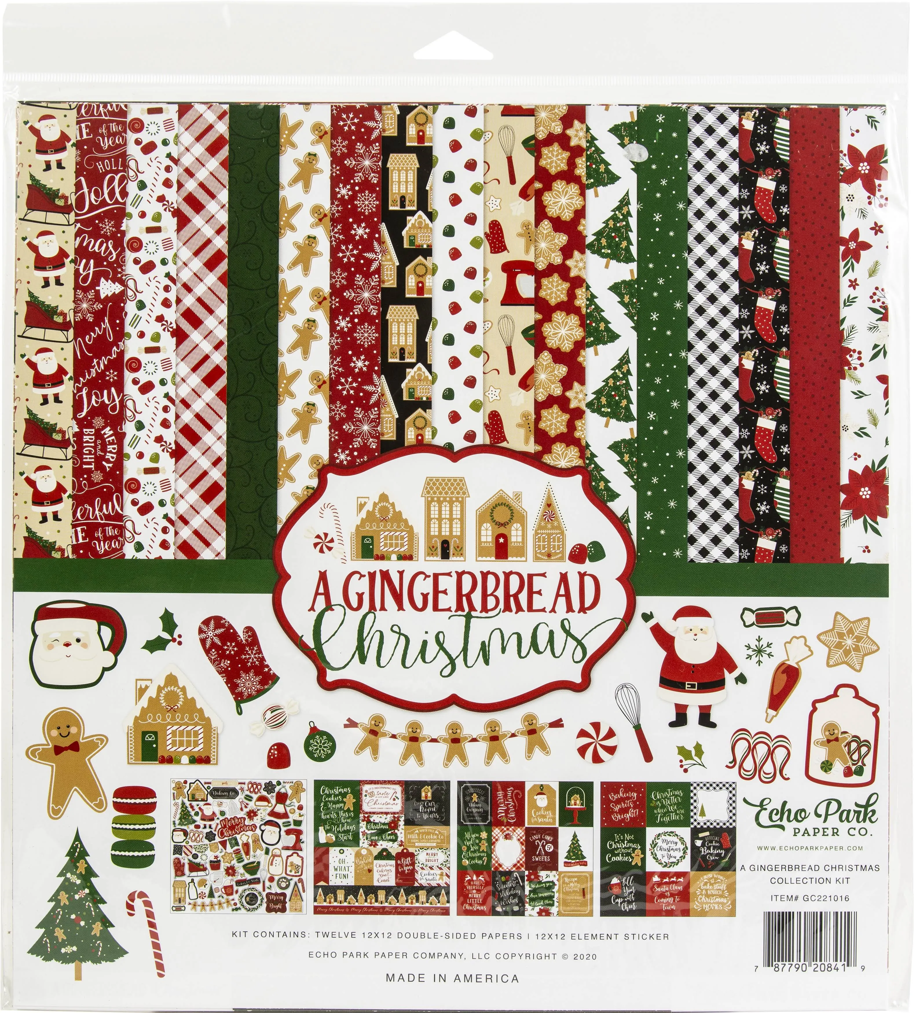 Echo Park Collection Kit 12"x12" A Gingerbread Christmas