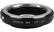 FotodioX Pro Lens Mount Adapter for Contax/Yashica Lens to Nikon F-Mount Camera