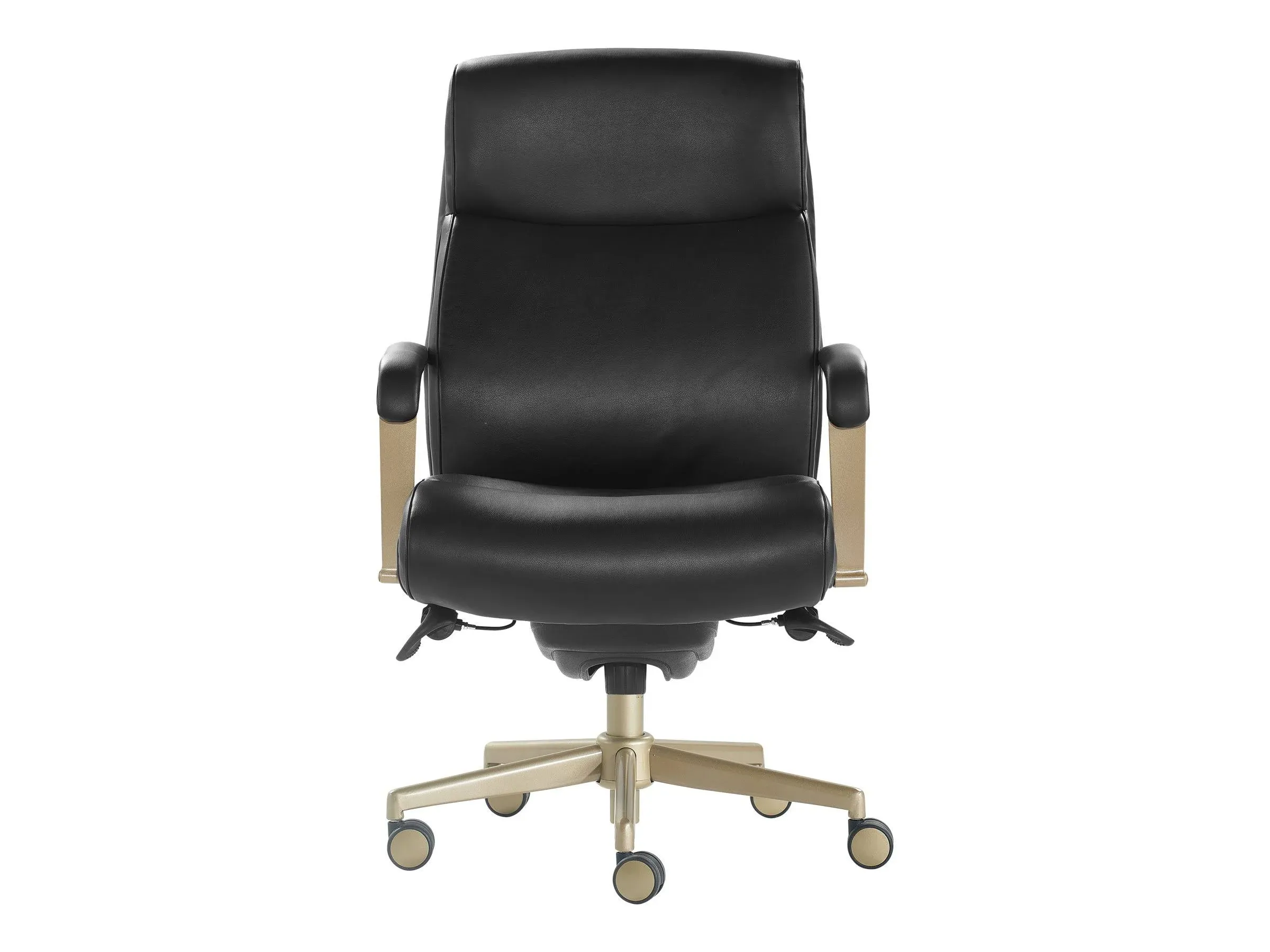 La-Z-Boy Modern Melrose Executive Office Chair Black Bonded Leather