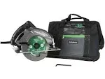 Metabo HPT C7SB3M 15 Amp Single Bevel 7-1/4 in. Corded Circular Saw with Blower Function, and Aluminum Die Cast Base