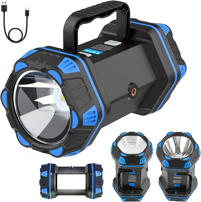 Led Camping Lantern Rechargeable, Camping Lights 1500lm, 8 Light Modes, Emergency Flashlights For Emergencies, Portable Light 12h Standby, Battery Powered Lantern For Power Outages, Hurricane, Hiking.