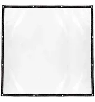 Lrnn Clear Waterproof Cover Tarp 10 x 8 ft Plastic Tarps Heavy Duty with Grom...