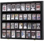 KCRasan 36 Graded Sports Card Display Case - Baseball Card Display Case