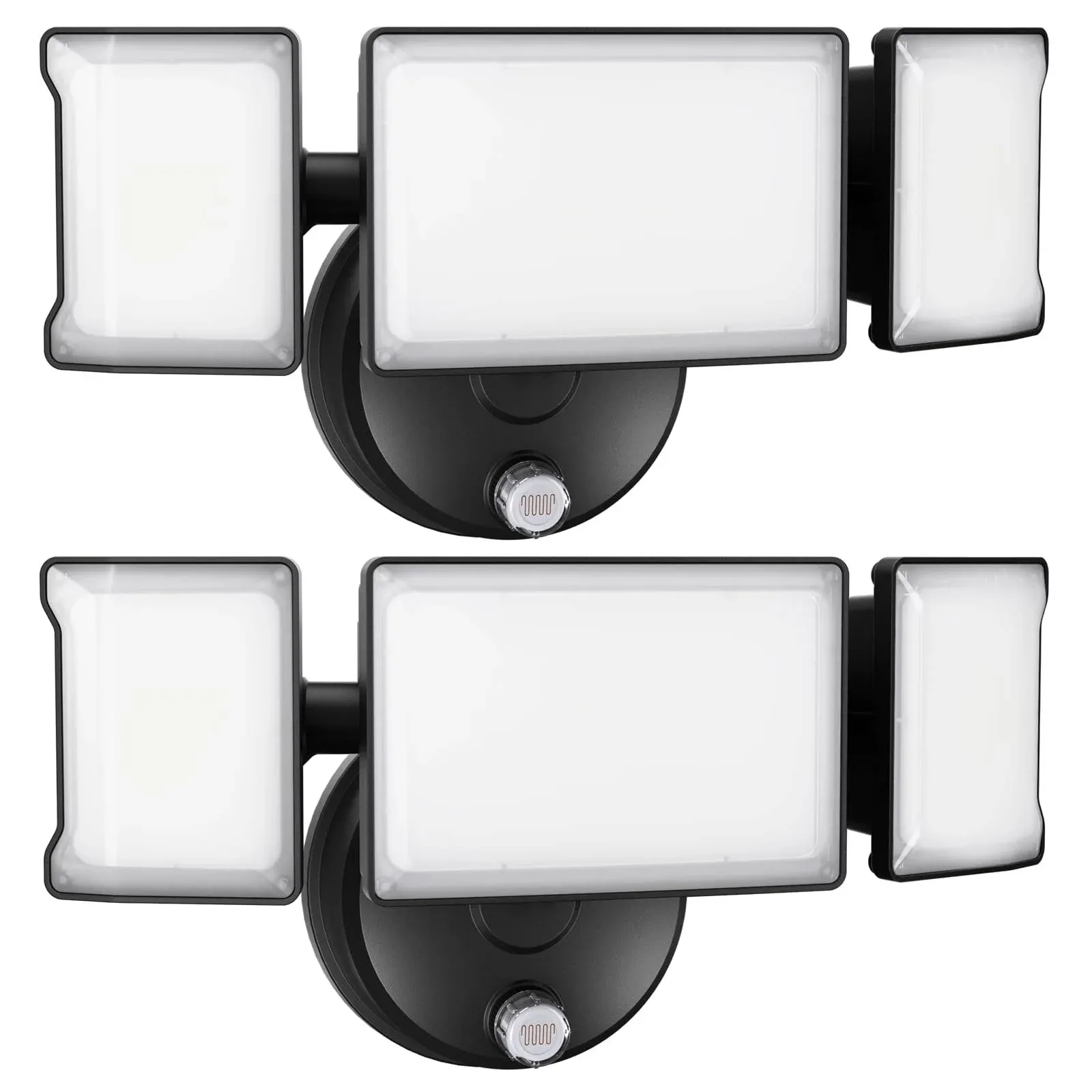 Olafus 2 Pack 60W Flood Lights Dusk to Dawn Outdoor Lighting, IP65 Waterproof