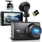 Miden 2.5K Front Rear Dashcam with 64G SD Card