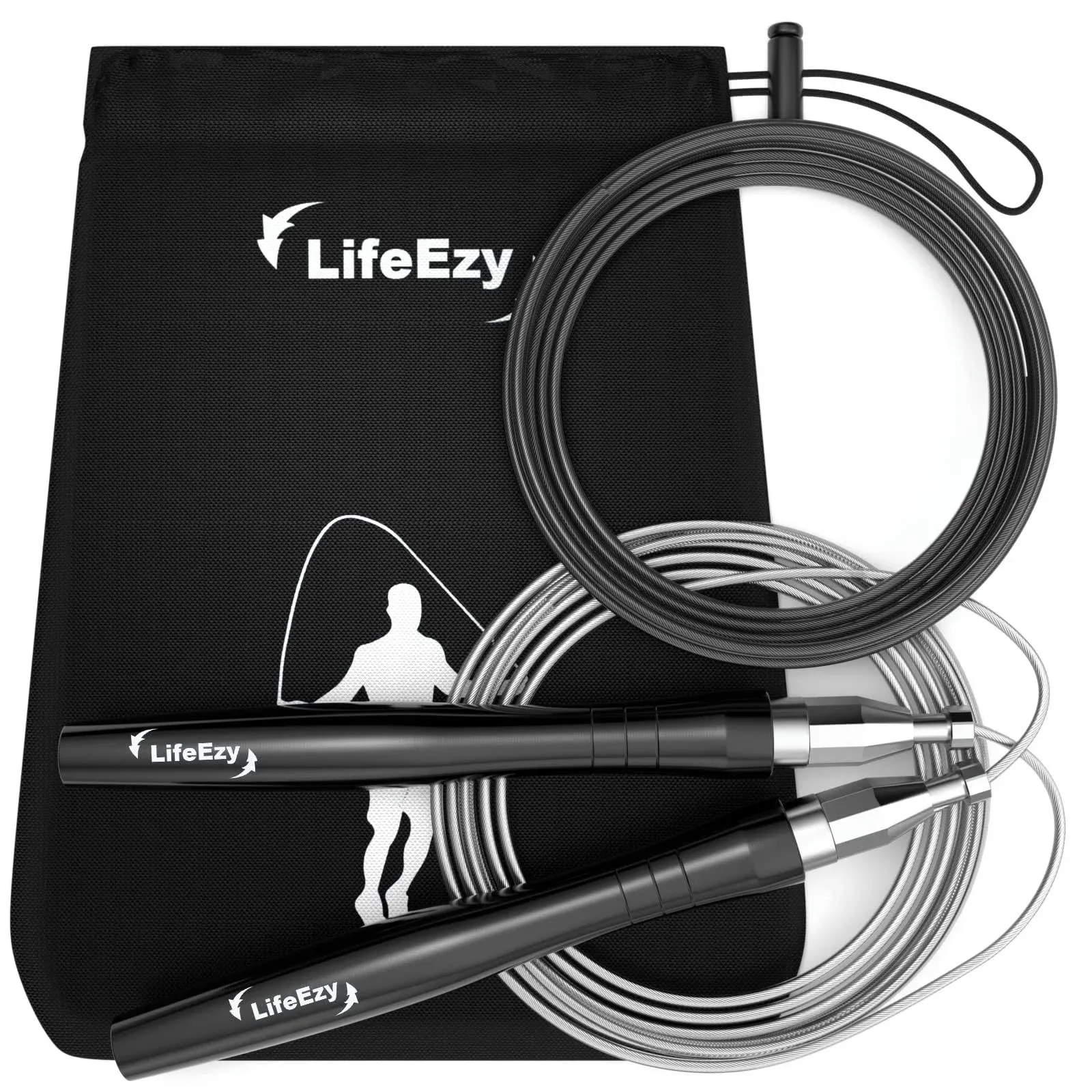 Jump Rope, High Speed Weighted Jump Rope - Premium Quality Tangle-Free - Self...