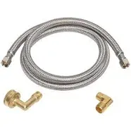 Ace 3/8 in. Compression X 3/8 in. D Compression 72 in. Braided Stainless Steel Dishwasher Supply Lin