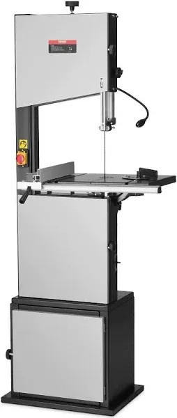 VEVOR Band Saw, 14-Inch, 480-960 RPM Continuously Viable Benchtop Bandsaw, 1100W 1-1/2HP Motor, with Optimized Work Light Workbench Stand Cabinet Assembly and Miter Gauge, for Woodworking