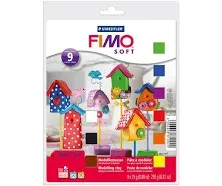 STAEDTLER 8023 10 FIMO Soft Oven-Hardening Polymer Modelling Clay - Starter Kit,