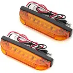 Bushwacker PK1-LT1-0001 - 2-Wire LED Marker Light Kit for Flat Style Flares