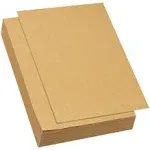 200 Pack Brown Craft Paper for DIY Projects, Classroom, 130gsm, 8.5 x 11 In