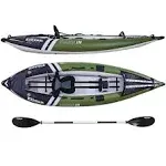 Elkton Outdoors Steelhead Single Person Inflatable Fishing Kayak