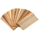 Sauers Exotic Species Wood Identification Kit &amp; Wood Veneer Sample Pack - 4&quot; x 9&quot; – 25 Pieces