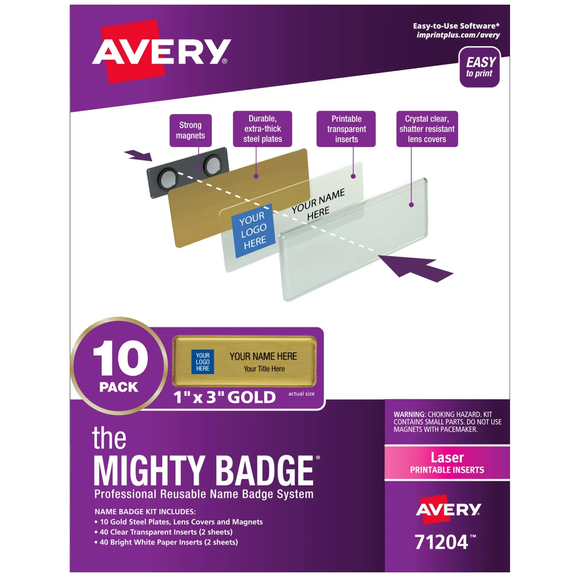 The Mighty Badge&reg; Mighty Badge Professional Reusable Name Badge System