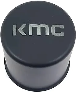 KMC Matte Black Center Cap 3-1/2&#034;OD 3.3&#034;Hub Push Closed for KM522 Enduro M-525MB