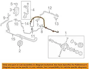 Honda CR-V Hose Power Steering Feed / 2007-2011 / OEM 53713-SWA-A03