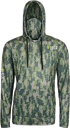 HECS Hunting HECStyle Stealth Screen Hoodie with Face Mask Deer Turkey & Big Game Hunting Accessories & Gear Unisex