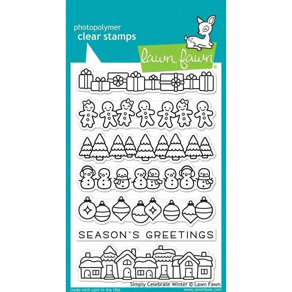 Lawn Fawn - Clear Stamps - Simply Celebrate Winter