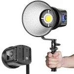 RALENO 80W LED Video Light with 2.4G Remote Control, 7200Lux CRI95+ Studio Lights with Cooling Fan and Bowens Mount, Photography Light on Continuous Output Lighting for YouTube TikTok Video Recording