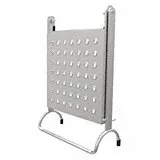 LOUISVILLE Ladder Tool Bucket: For Stepladders, Aluminum/Plastic, 11 in Overall Lg