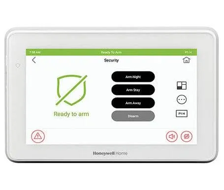 Honeywell Home 6290W 7" Color Graphic Touchscreen Keypad