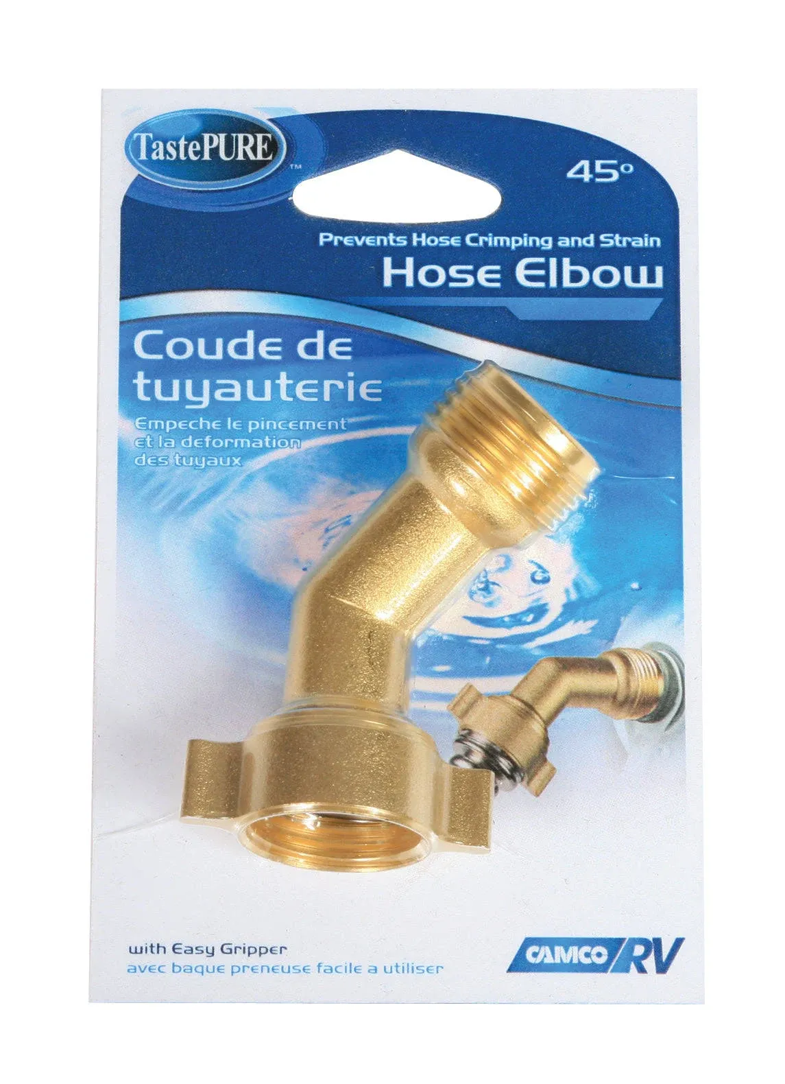 Camco 45 Degrees Brass Hose Elbow