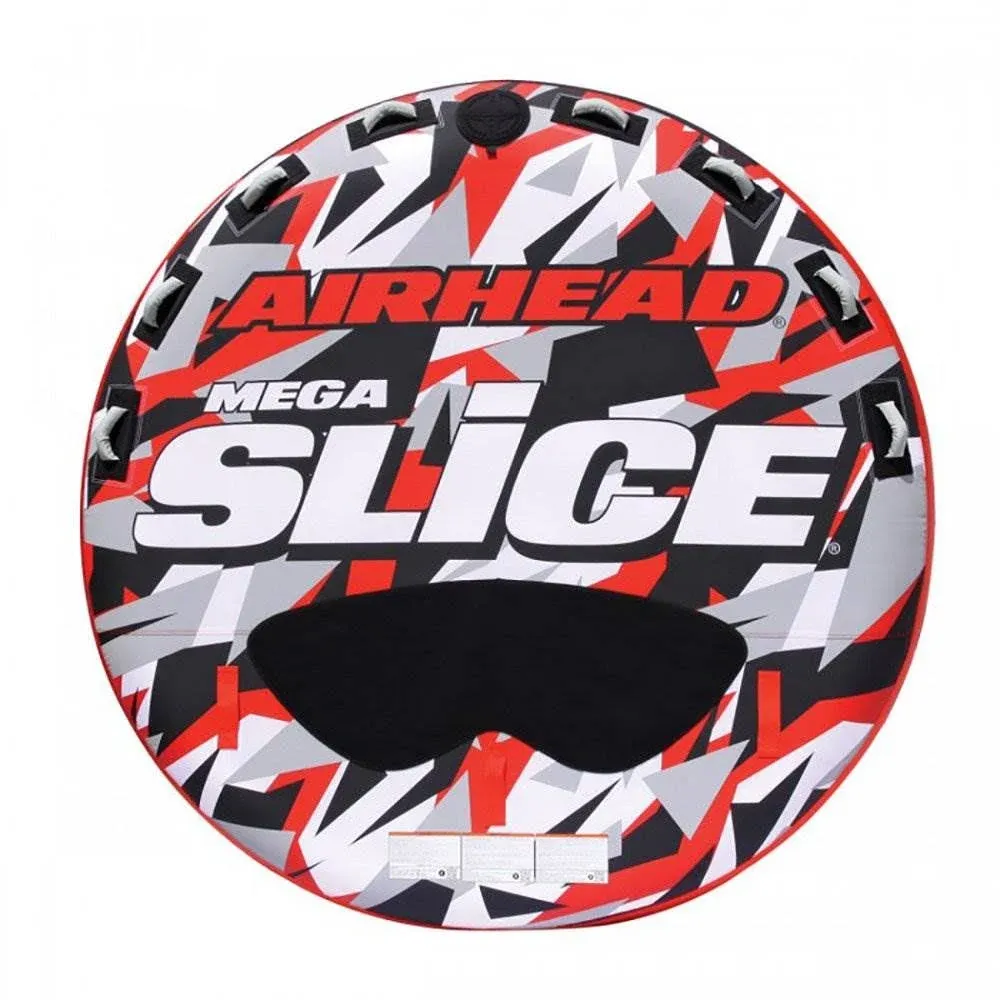 Airhead Mega Slice Inflatable Quadruple Rider Towable Tube Water Raft