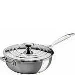 Le Creuset Tri-Ply Stainless Steel 3.5 Quart Saucier Pan