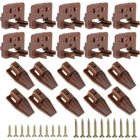 20PCS Drawer Slide Track Guide Glide for Center Mount Drawer for Dressers and for Nightstand for Kenlin for Rite-Trak 1 Drawer Systems