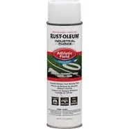 RUST-OLEUM 206043 AF1600 Athletic Field Striping Paint Spray, White, 17 Ounce