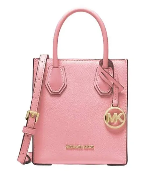 Michael Kors Mercer Extra-Small Pebbled Leather Crossbody Bag