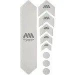 All Mountain Style HONEYCOMB MTB Frame Guard Protection Decals CLEAR/SIL BASIC