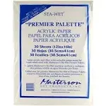 Masterson Sta-Wet Premier Palette Acrylic Paper Refill 30 Sheets