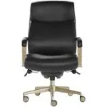 La-Z-Boy Modern Melrose Executive Office Chair Black Bonded Leather